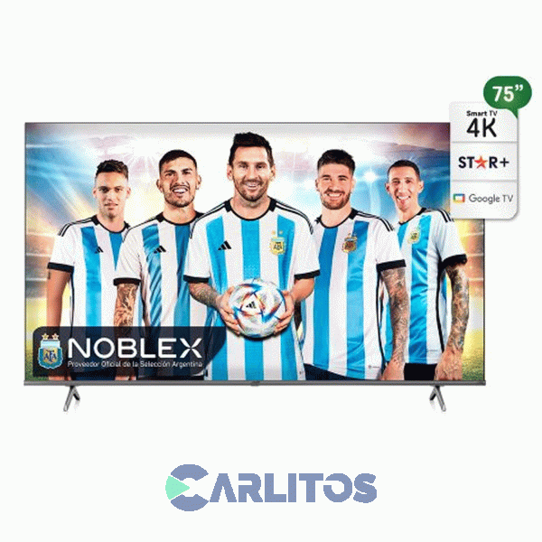 Smart TV Led 75" 4K Ultra HD Noblex Con Android Dk75x7500