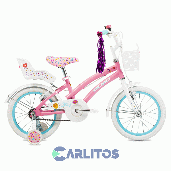 Bicicleta Olmo Paseo Rod.16" Tiny Friends Rosa