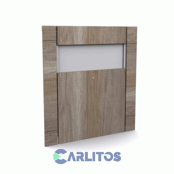 Respaldo De Sommier Elite 1.30 Mts Con Luz Barrique y Blanco