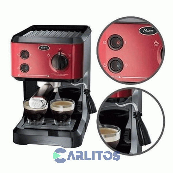 Cafetera Express Oster 19 Bares Roja Ecmp65r