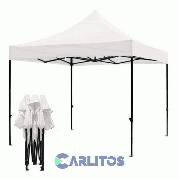 Gazebo Plegable 3 X 3 X 2.50 Altura Central Metros Goodnice Outdoor Blanco