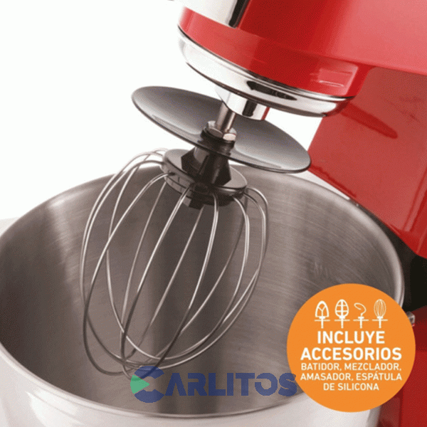 Batidora De Pie Planetaria Peabody 1500 Watts Pe-bm190r Rojo