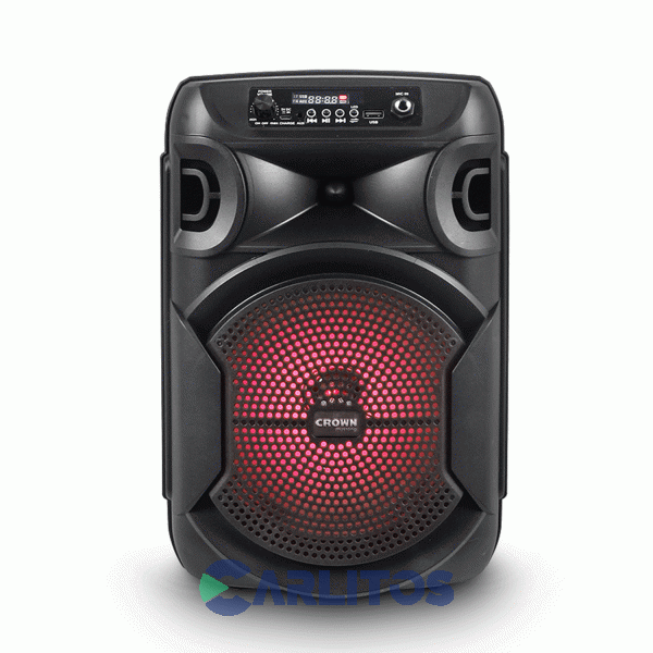 Parlante Torre Crown Mustang Con Bluetooth Y Batería Djs-820bt