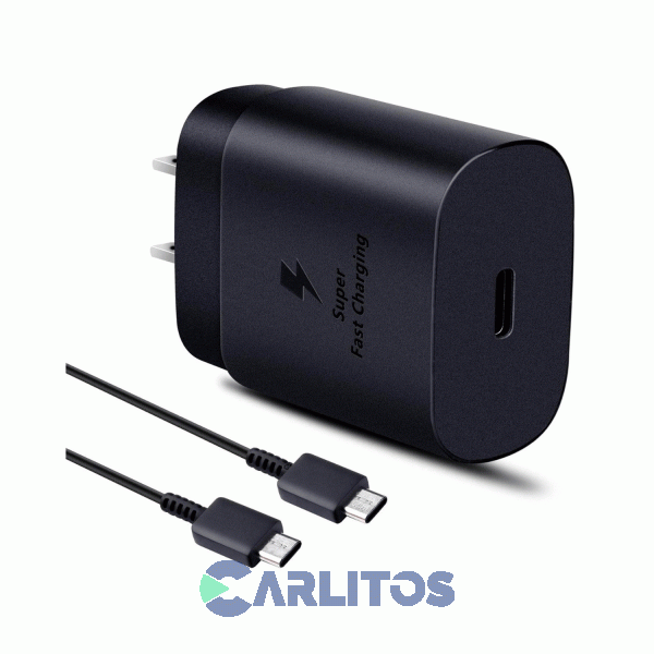 Cargador Rápido Usb-C Samsung 25 W Con Cable Ep-ta800xbegar