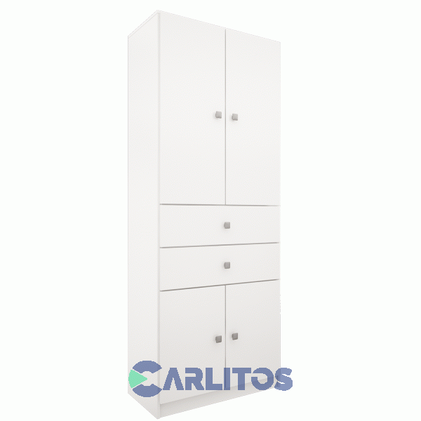 Organizador Multifunción 4 Puertas y 2 Cajones Orlandi Blanco