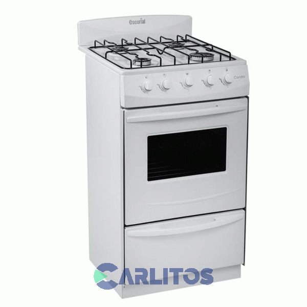 Cocina A Gas Escorial 50 CM Blanca Gas Envasado Candor S2