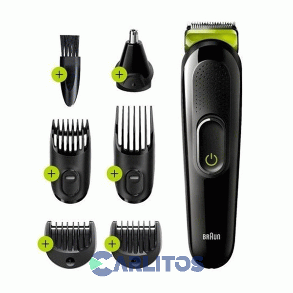 Cortacabello Multistyler Braun Multigroom Recargable 6 En 1 Mgk3221