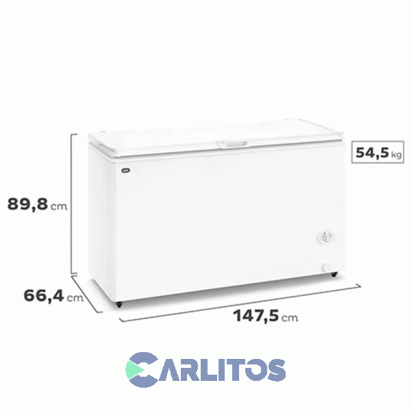 Freezer Horizontal Gafa Inverter 402 Litros Blanco Fghi400b-xl