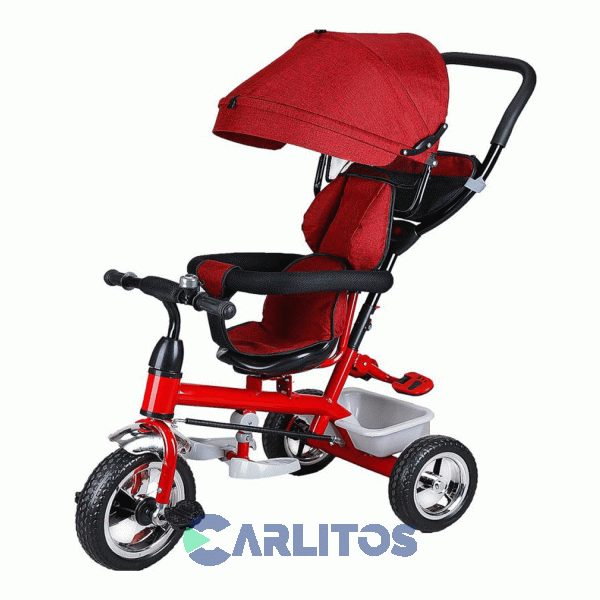 Triciclo Con Barral Y Capota - Asiento Giratorio 180º Imperio Bebe