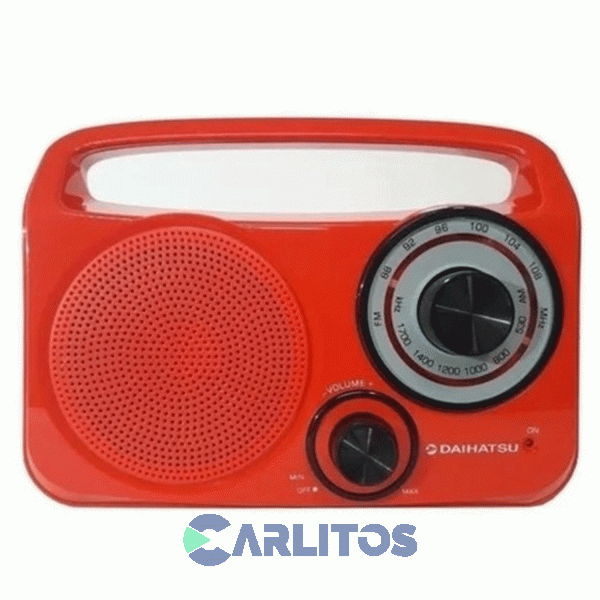 Radio Portátil Daihatsu Am/Fm Analógica D-rp400/rd Rojo