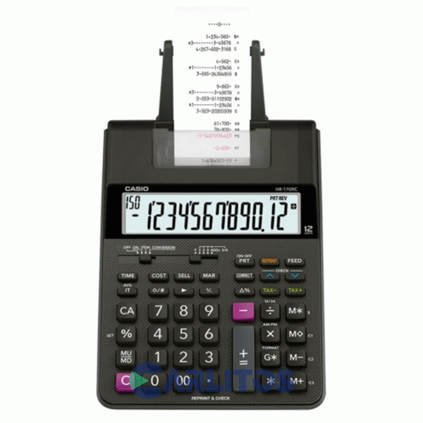 Calculadora Con Impresora 12 Dígitos Casio Hr-100rc
