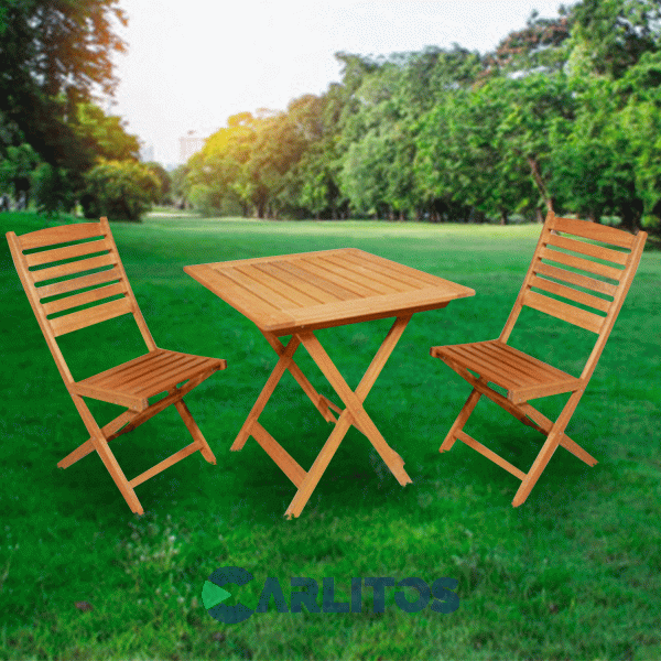 Mesa Arandú 0.75 Mts Plegable Ecomadera Eucaliptus Impregnado