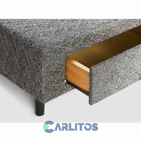 Multibox 1.90 X 1.40 Mts Con 4 CajonesTela Chenille