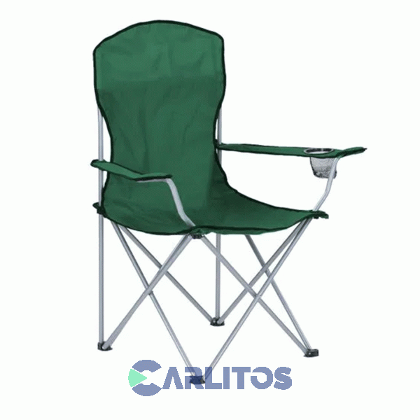 Sillón Director Plegable Waterdog Aluminio Con Funda Y Apoya Vaso 2gm Verde