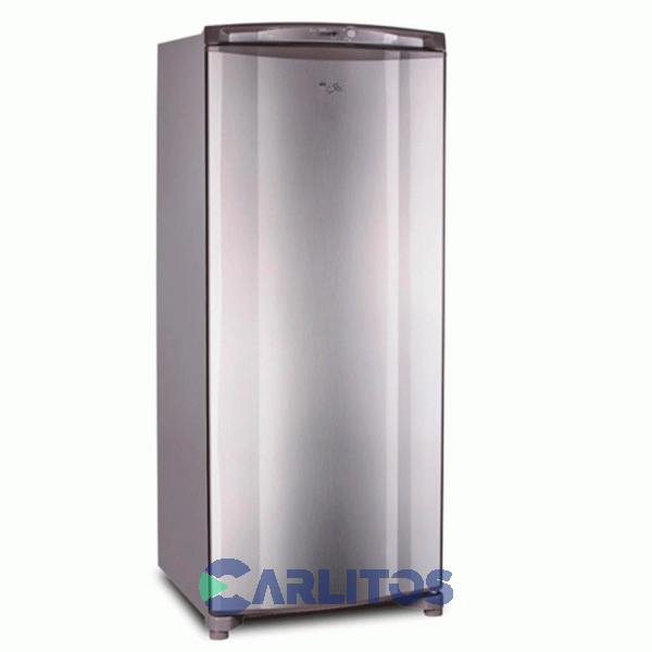 Freezer Vertical Whirlpool 231 Litros Acero Inoxidable Wvu27k2
