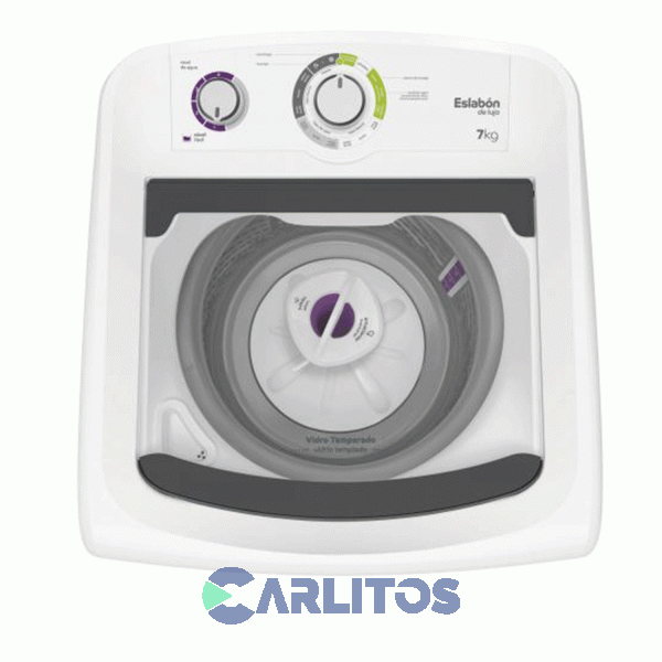 Lavarropa Carga Superior Eslabón De Lujo 7 KG - 750 RPM Blanco Ewh07ab