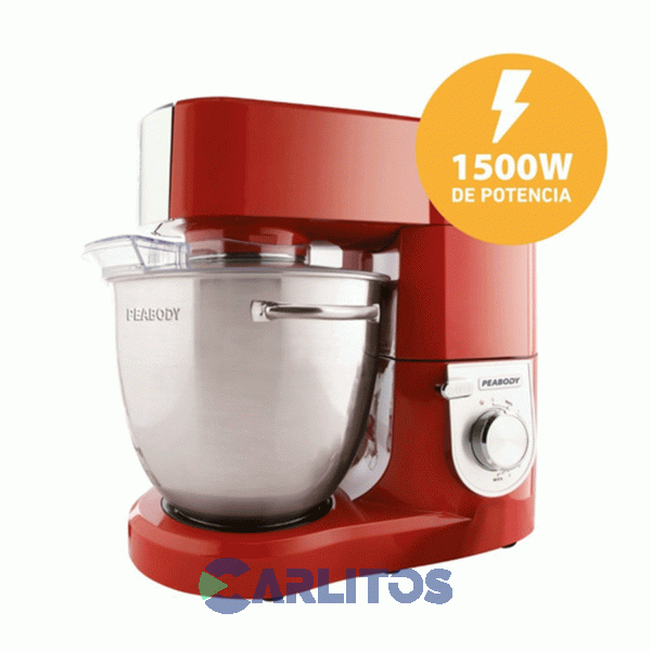 Batidora De Pie Planetaria Peabody 1500 Watts Pe-bm190r Rojo