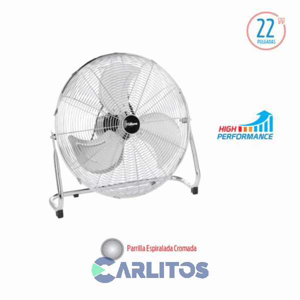 Ventilador Turbo Reclinable Liliana 22" Parrilla Cromado Vtfm22