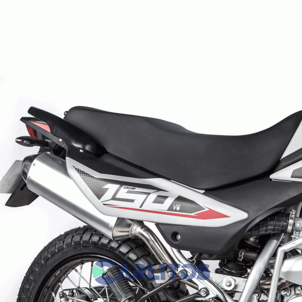 Moto Cross 150 Cc Motomel Con Disco, Llantas De Rayos Y Susp. Invertida Skua 150 Silver Edition Gris