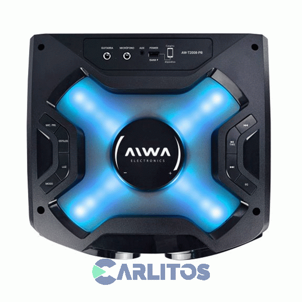 Parlante Torre Aiwa Con Bluetooth Y Bateria Aw-t2008-pb