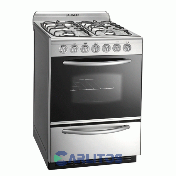 Cocina A Gas Domec 56 CM Acero Inoxidable Multigas Cxulev 61067