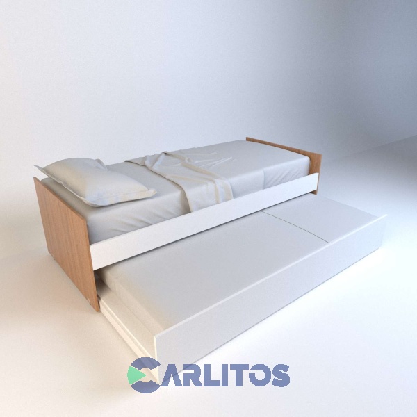 Cama Marinera Con Carro Tables Olmo Finlandés y Everest