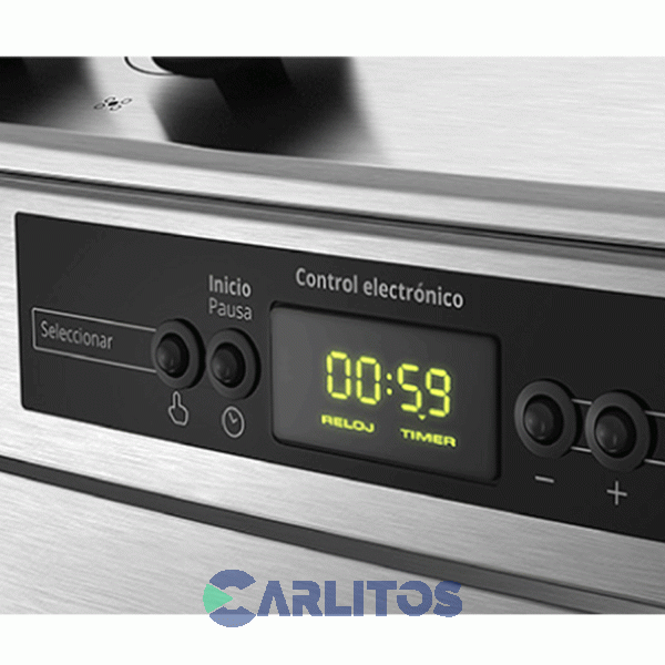 Cocina A Gas Whirlpool 60 CM Acero Inoxidable Grill Wf560xt