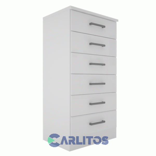 Chiffonier 6 Cajones 0.60 Mts Orlandi Blanco