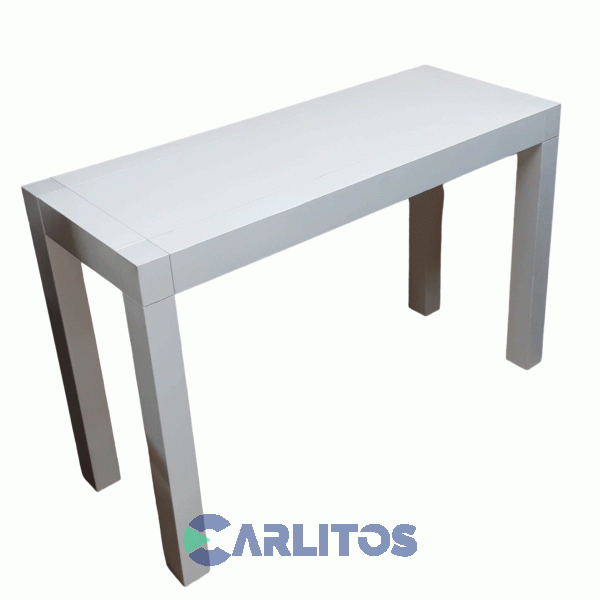 Mesa De Arrime Contemporánea 1.20 Mts Genoud Paraíso Blanco