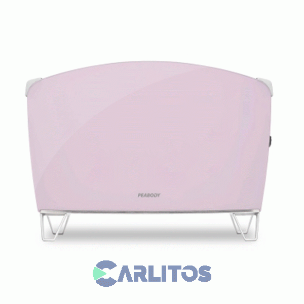 Estufa Panel De Doble Vidrio Peabody 1500 Watts Pe-bvc15p Rosa