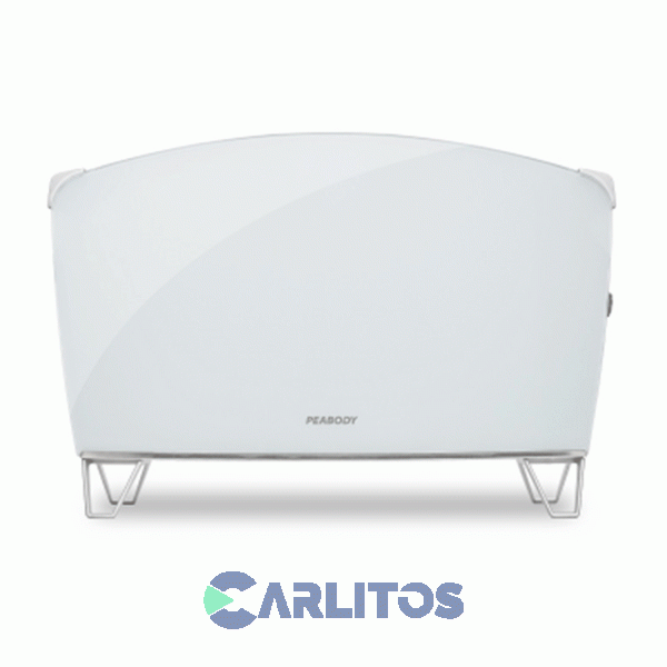 Estufa Panel De Doble Vidrio Peabody 1500 Watts Pe-bvc15b Blanco