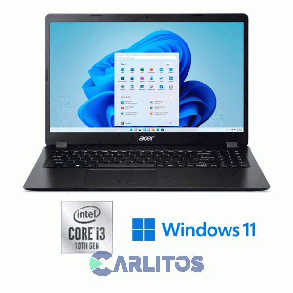 Notebook 15,6" Intel Core I3 1005 8 Gb Hd Solido 256 Gb Acer A315-56-30jp