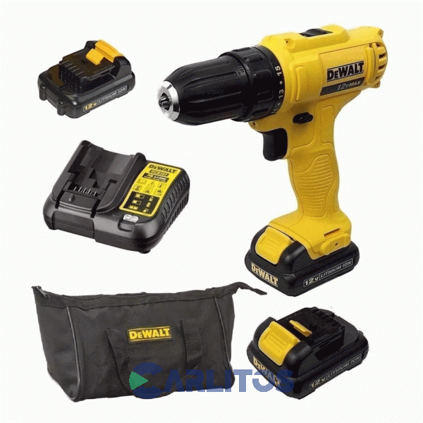 Taladro Atornillador Dewalt 10 Mm Inalámbrico 12 V. Dcd710s2