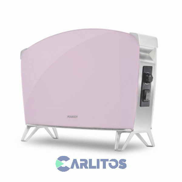 Estufa Panel De Doble Vidrio Peabody 1500 Watts Pe-bvc15p Rosa