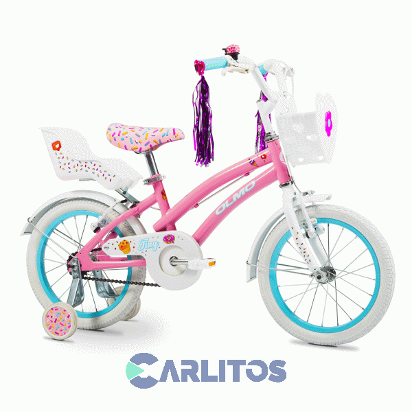 Bicicleta Olmo Paseo Rod.16" Tiny Friends Rosa