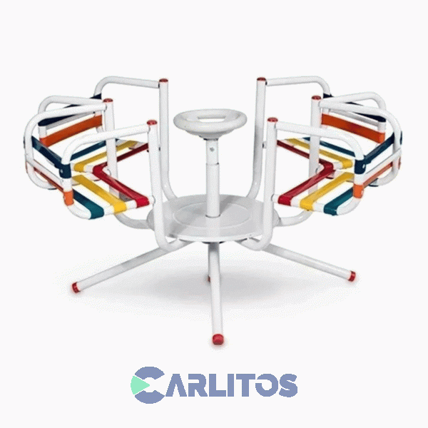 Calesita Simple Sil-Car Para 4 Personas Cintas Pvc C-43