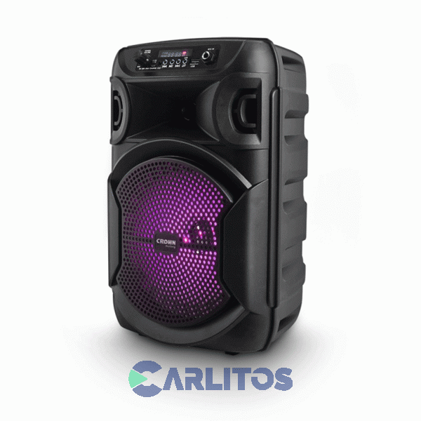 Parlante Torre Crown Mustang Con Bluetooth Y Batería Djs-820bt