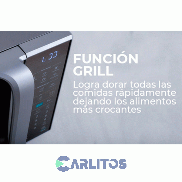 Microondas Con Grill Bgh Digital 23 Litros Gris B223ds20