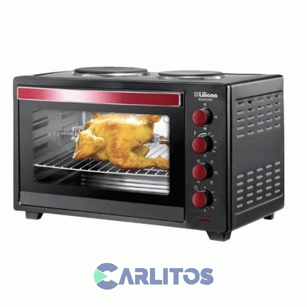 Horno Eléctrico Liliana 60 Litros - 2 Anafes Aa0160