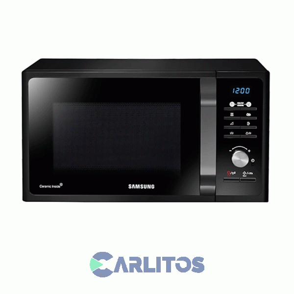 Microondas Con Grill Samsung Digital 23 Litros Negro Mg23f3k3tak/bg