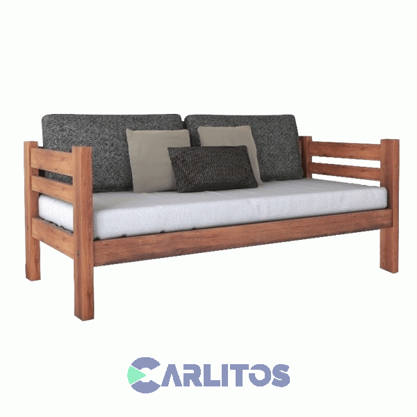 Diván Cama Pacífico  Inmacol Lustre Caoba