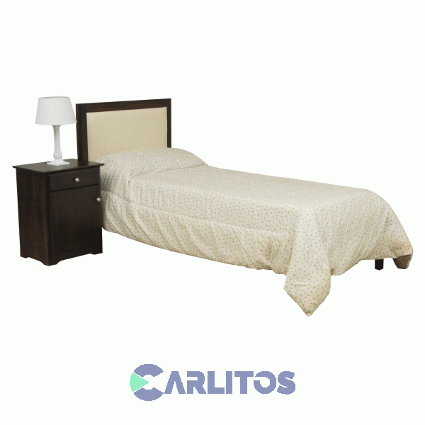 Cama 1 Plaza Arizona Mobilia Castagno