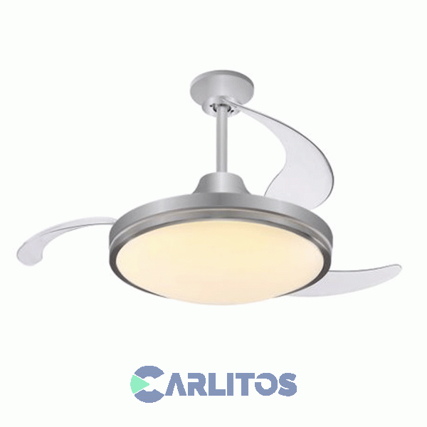 Ventilador De Techo Peabody Retráctil Acero Palas Acrílico Con Led Pe-vtra42s