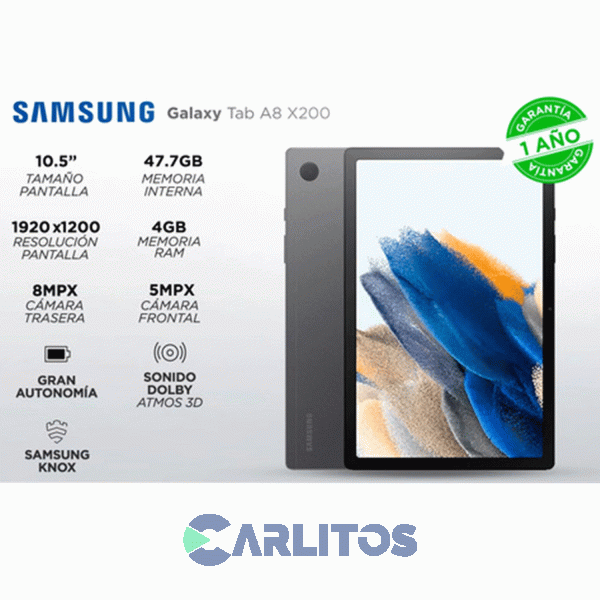 Tablet Samsung 10.5" Capacidad 64 Gb Sm-x200n