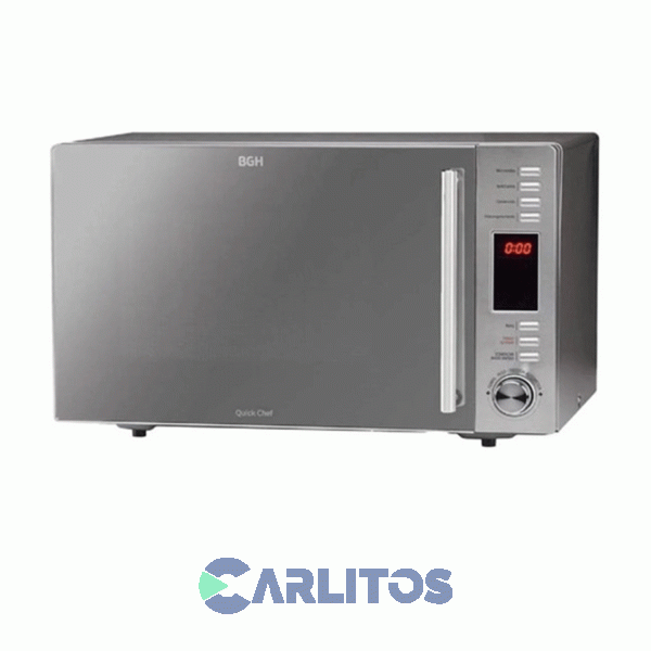 Microondas Con Grill Convección Bgh 30 Litros Acero Inoxidable B330dss9