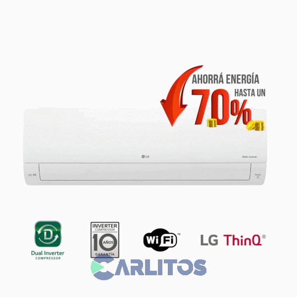 Aire Acondicionado Split Dual Inverter Lg 5200 Watts - Frío/Calor Wifi S4-w18kl31a