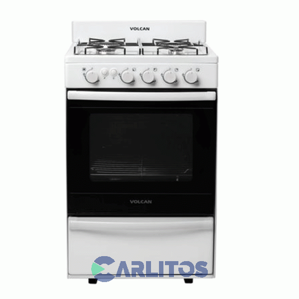 Cocina A Gas Volcan 55 CM Blanca Multigas 87643vm