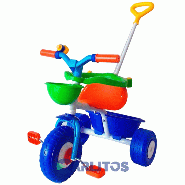 Triciclo Blue Metal Con Barral - Mas De 18 Meses Rondi 3075