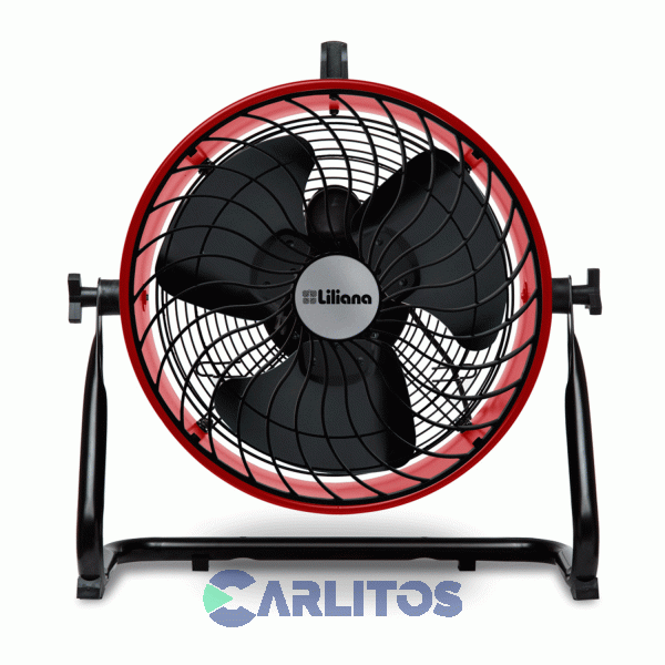 Ventilador Turbo Reclinable Industrial Liliana 16" Vthd16r Rojo