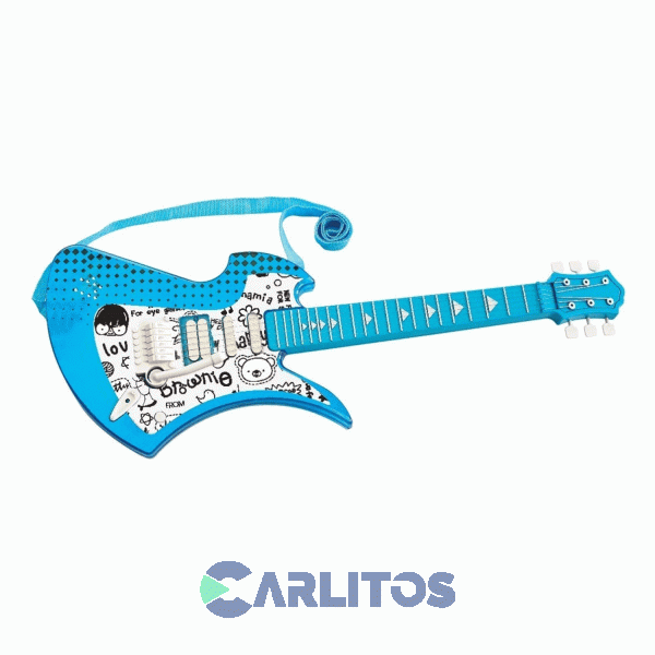 Guitarra De Juguete Rockera Con Sonido El Duende Azul 6624